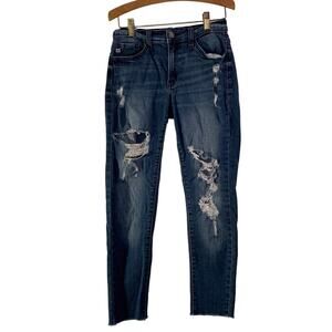 KANCAN Women’s Estilo Style MT1014 Distressed Jeans / Size: W5 Waist 26
